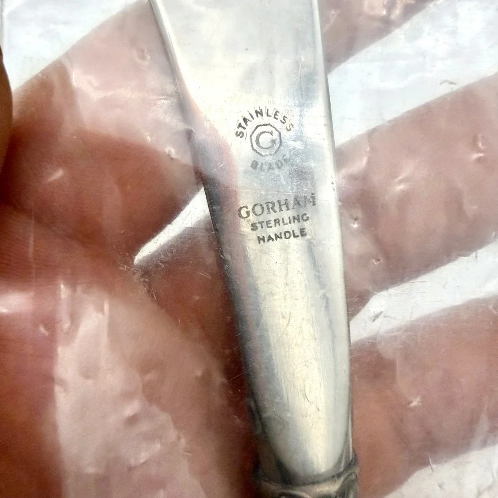 Gorham Sterling Silver Handle Butter Spreader Knife 6.5